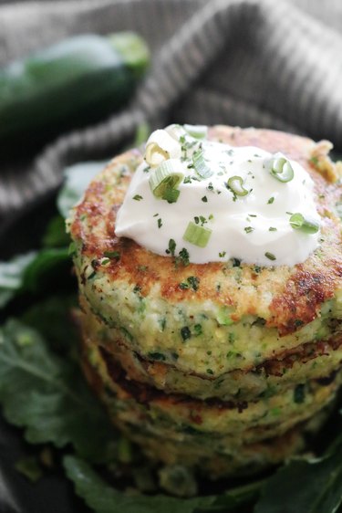 Low-carb zucchini fritters recipe