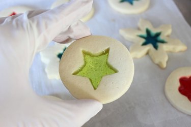 Cooled stained-glass cookies