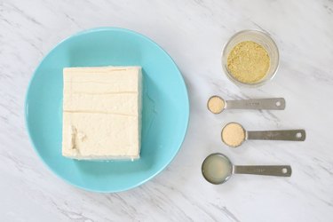 Ingredients for tofu ricotta