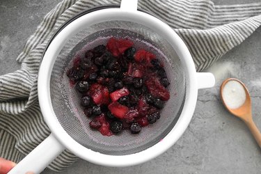 Strain berry syrup