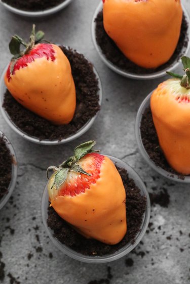 Carrot patch strawberries
