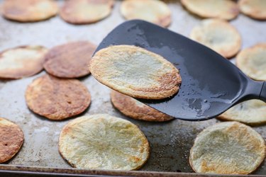 Flipping the potato chips