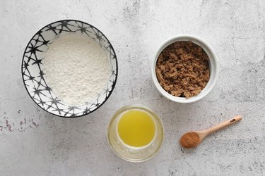 Ingredients for crumble topping