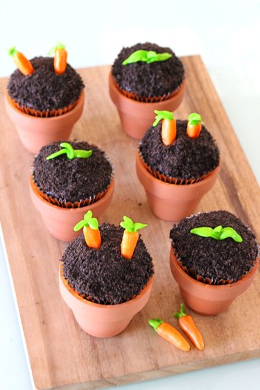 vegetable garden cupcakes