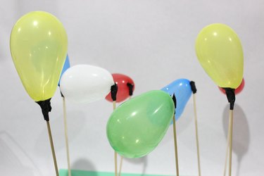 balloons drying