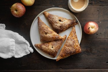 Apple Cider Caramel Turnovers are perfect for fall!